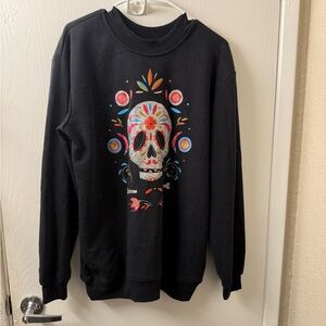 Black Sugar Skull Sweatshirt